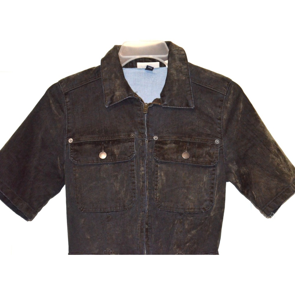 Universal Thread Dark Gray Heavy Denim Jumpsuit W… - image 2